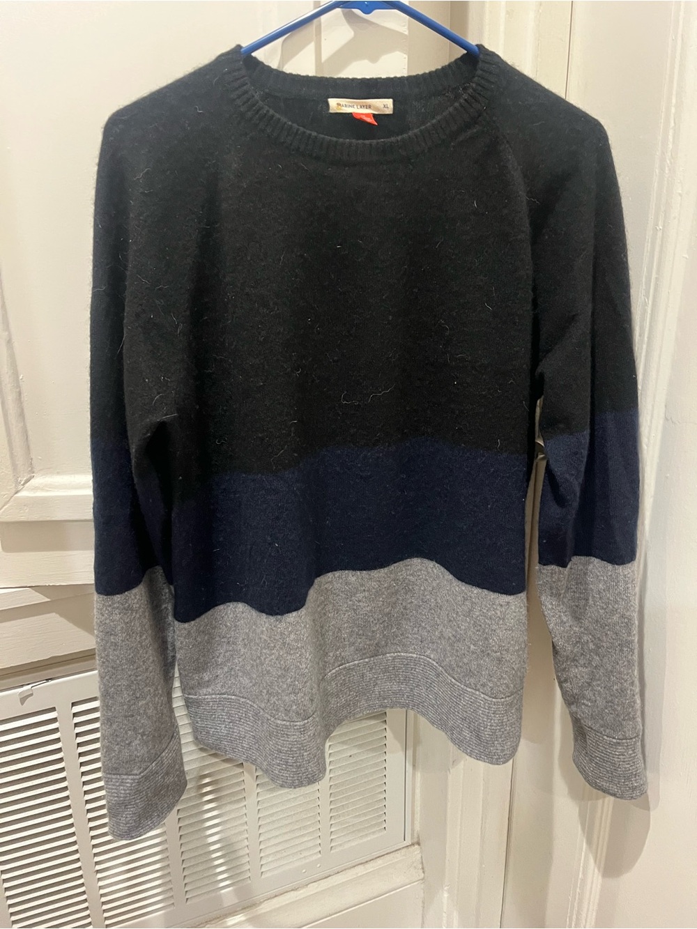 Marine Layer color block cashmere sweater